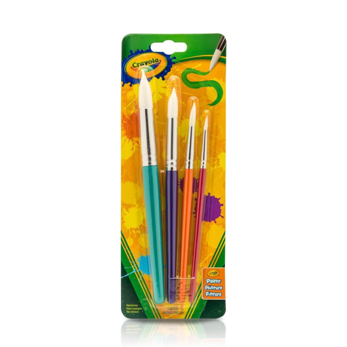 Ensemble de 4 pinceaux ronds, Crayola