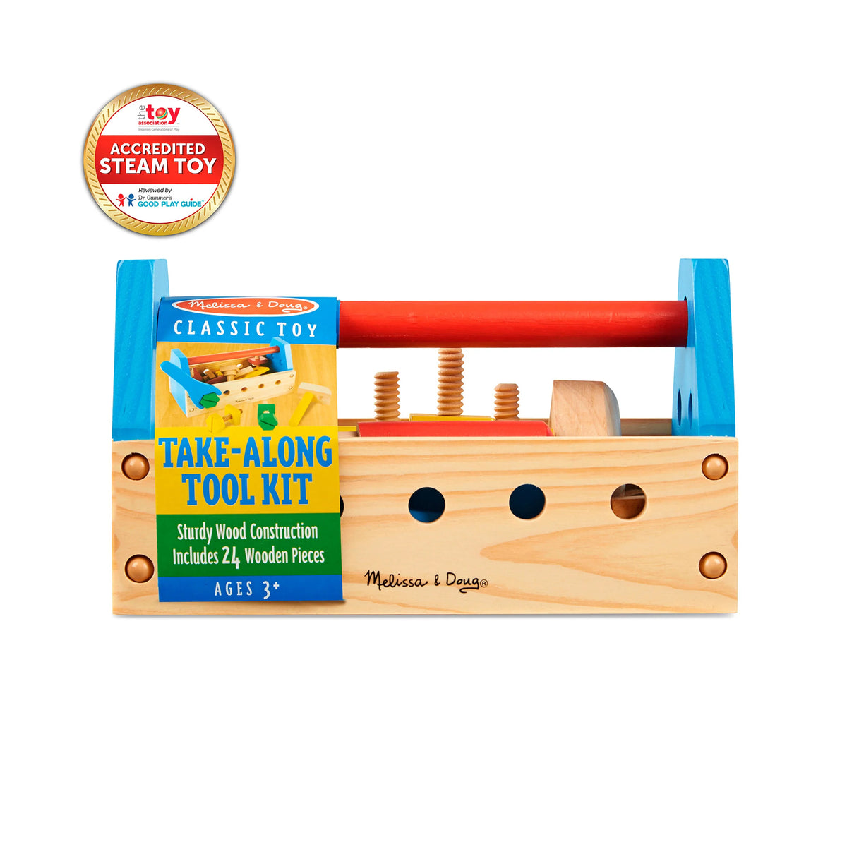 Coffre à outils en bois, vue 4