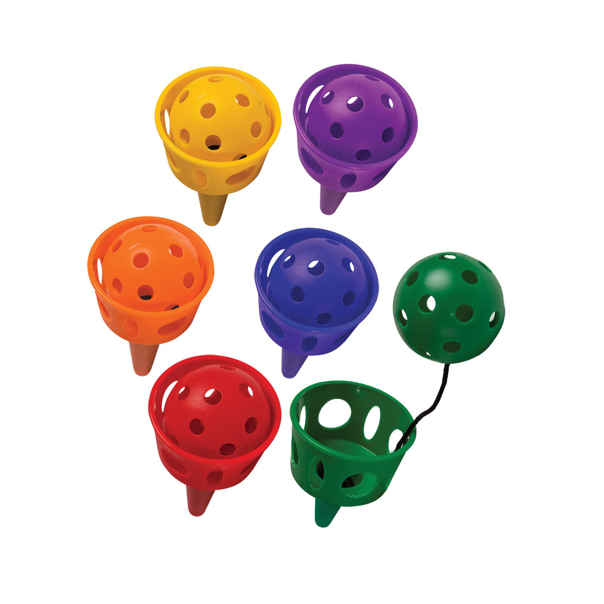 Cornets bilboquets, ensemble de 6