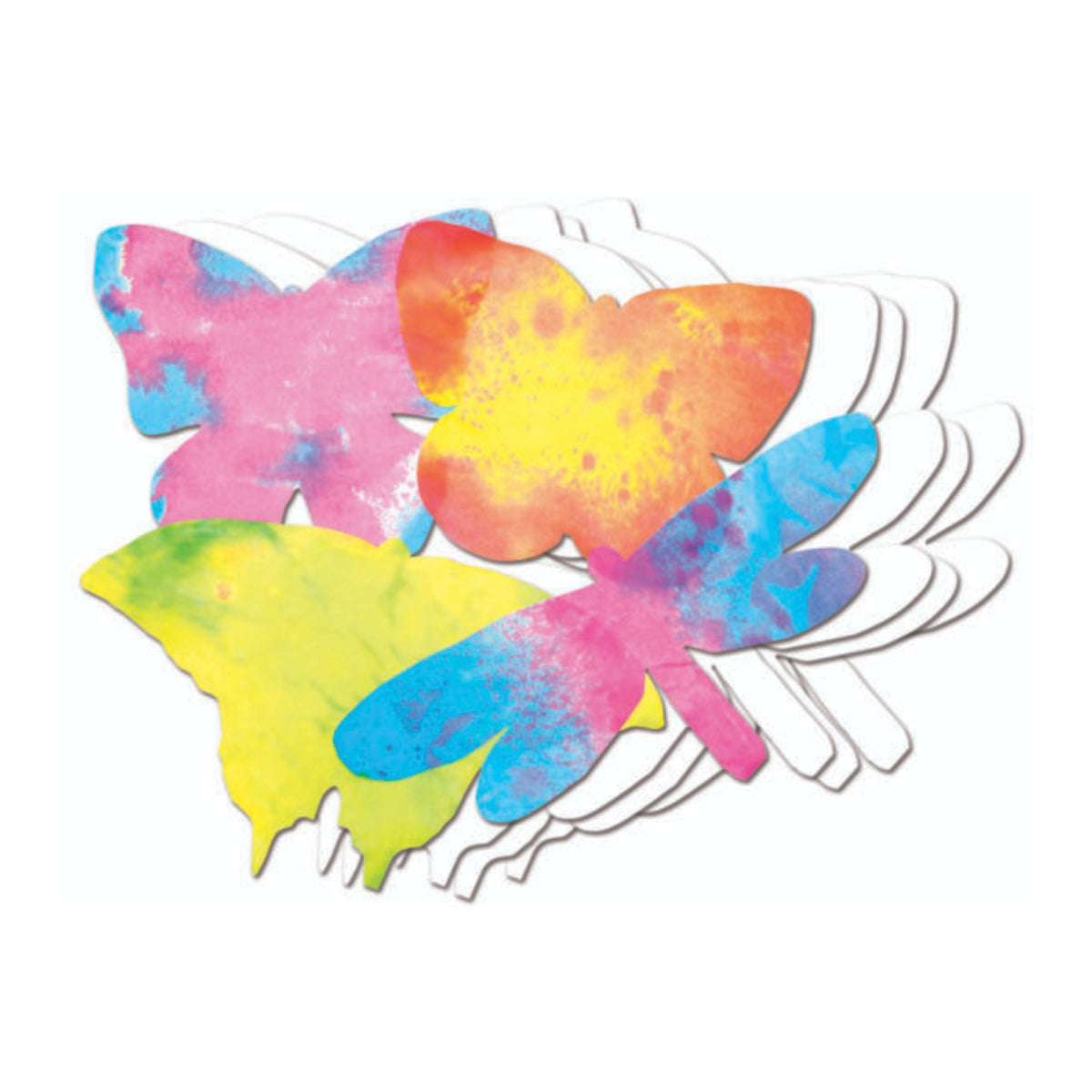 Papier diffuseur en forme de papillons (48), Roylco