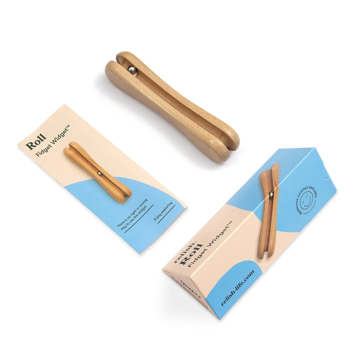 Fidget en bois Rouler, vue 3