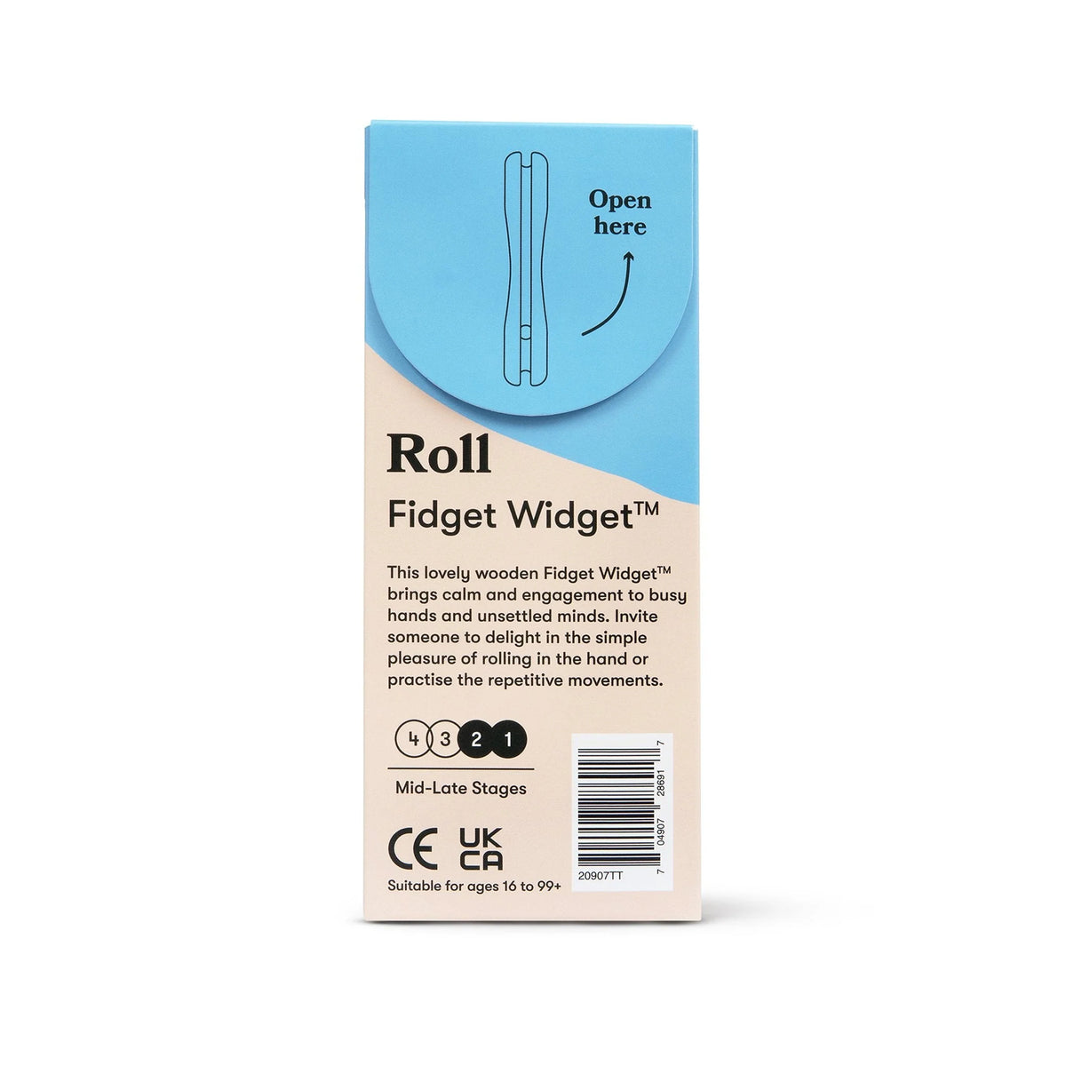 Fidget en bois Rouler, vue 6