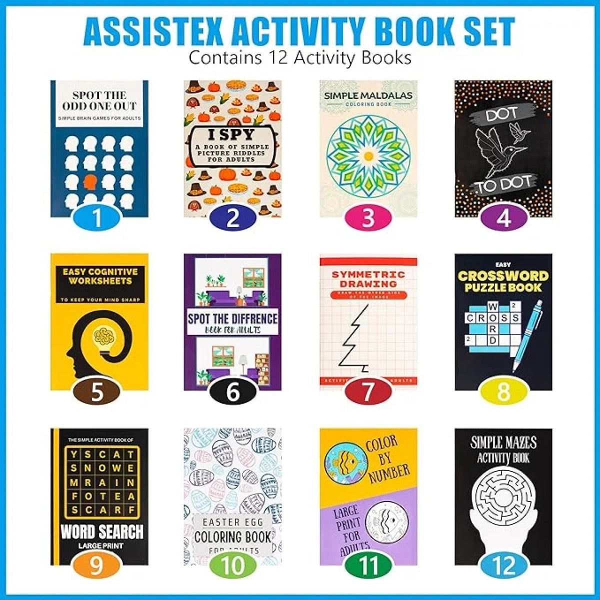Activity Book Set for Seniors