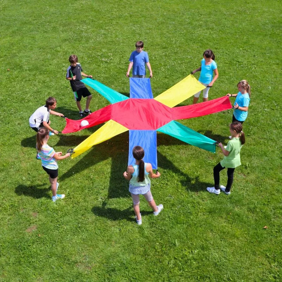 Parachute Tournesol 10 pieds pour 8 personnes