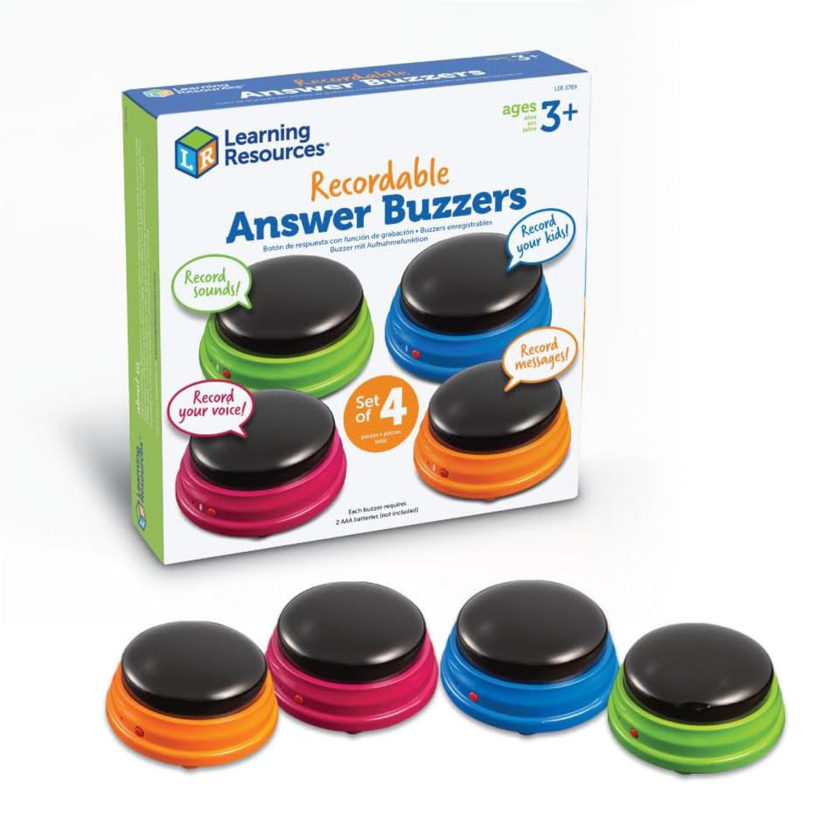 Sonnettes-réponses enregistrables, Learning Resources