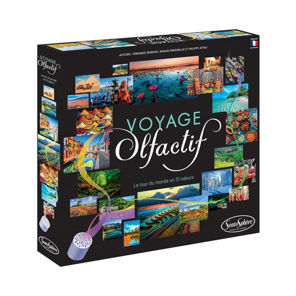 Jeu Voyage olfactif 31 odeurs, Sento Sphère