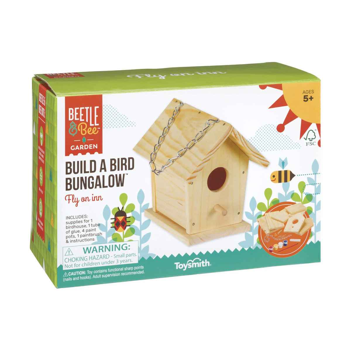 Cabane à oiseaux en bois à fabriquer, Toysmith