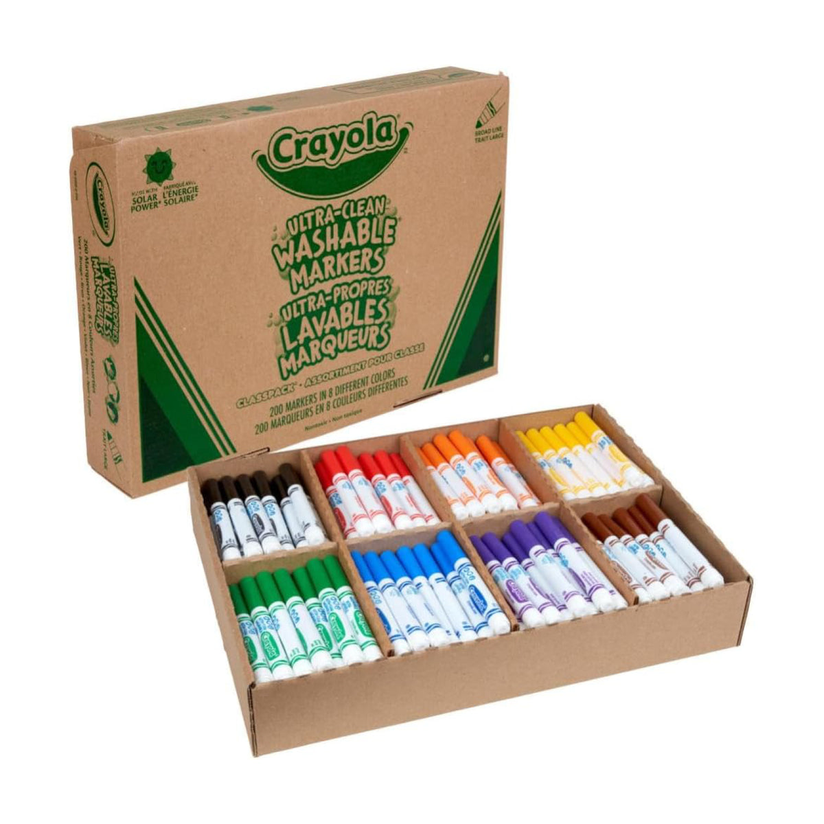 Assortiment économique de 200 marqueurs Crayola