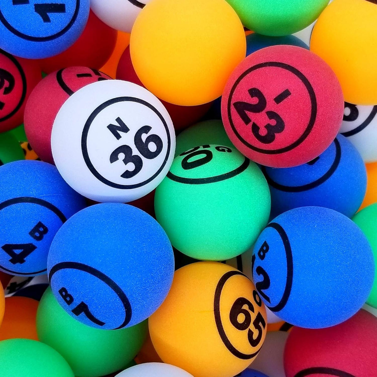 Boules de bingo de couleurs, vue 2
