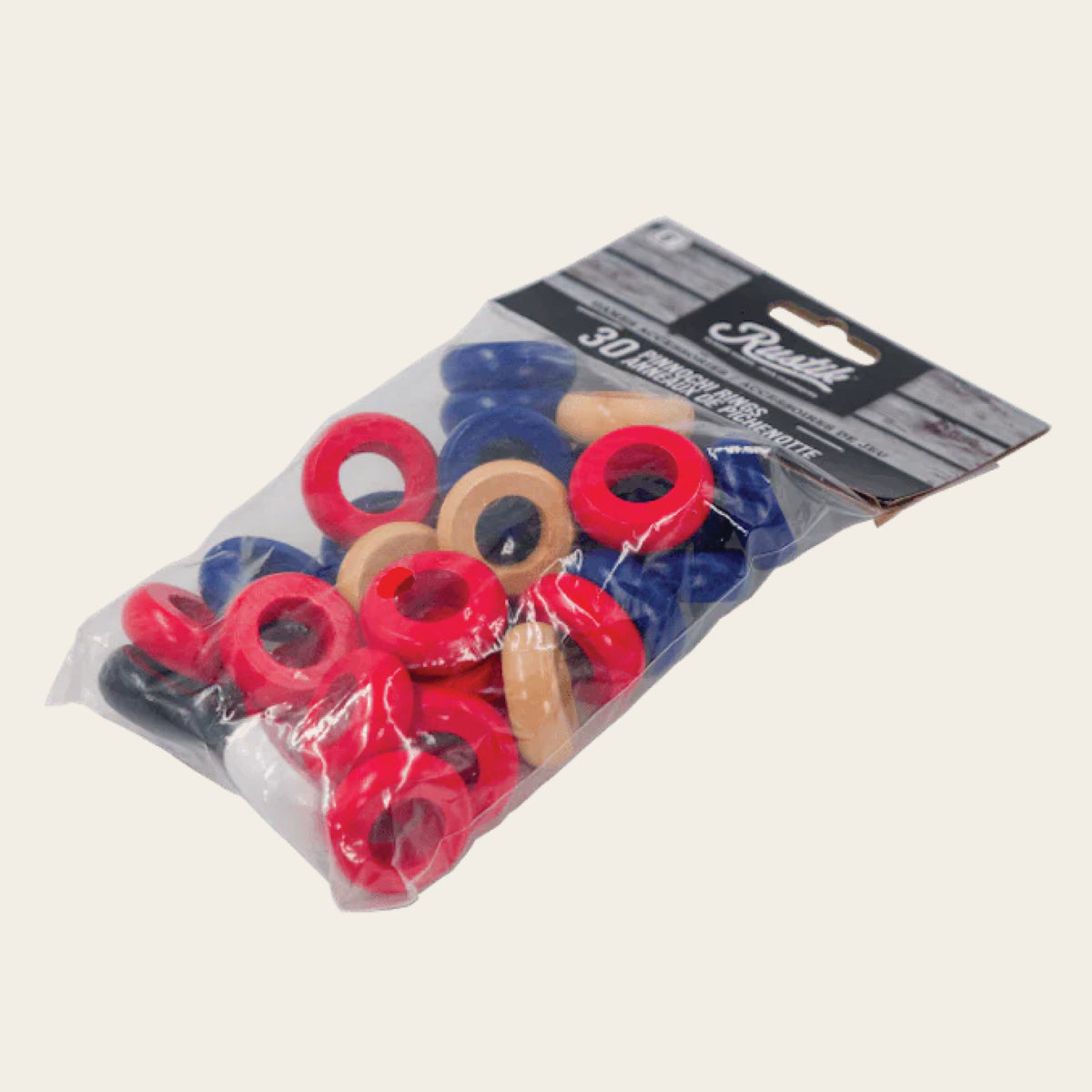 Rondelles en bois colorées pour pichenotte
