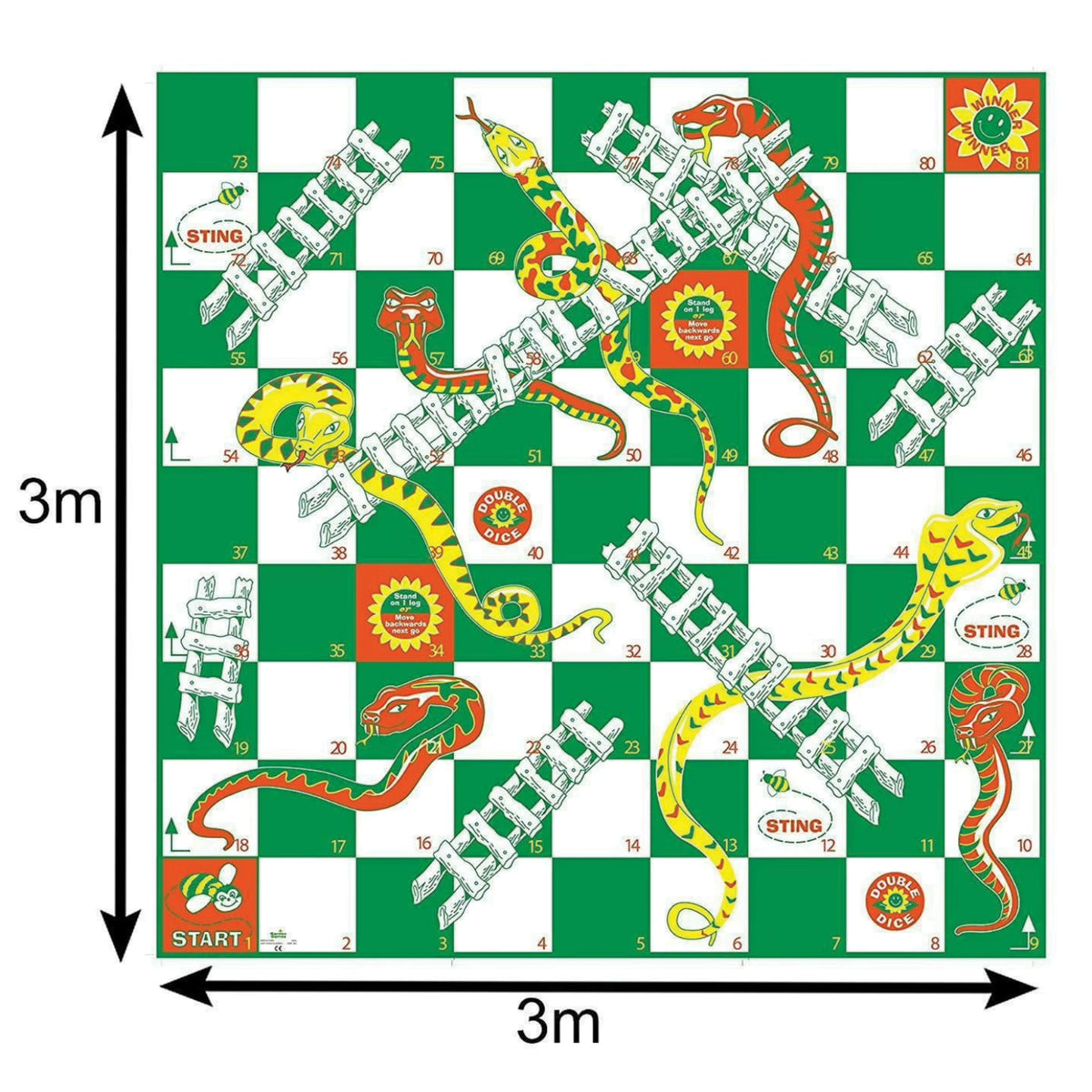 Serpents et échelles géant, vue 4