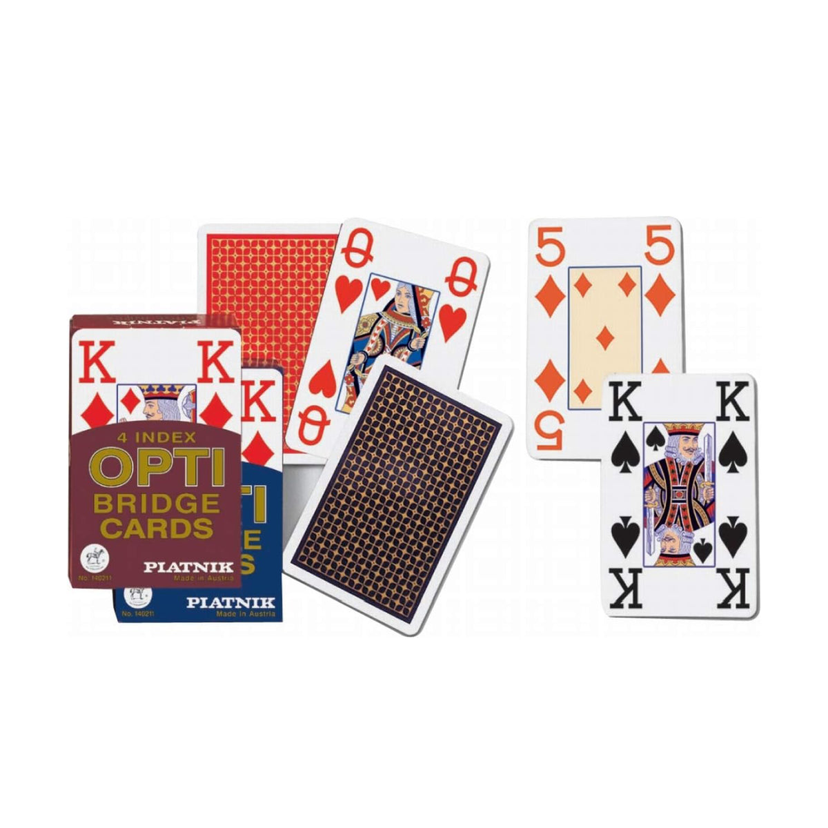 Jeu de cartes Opti à gros chiffres, Piatnik