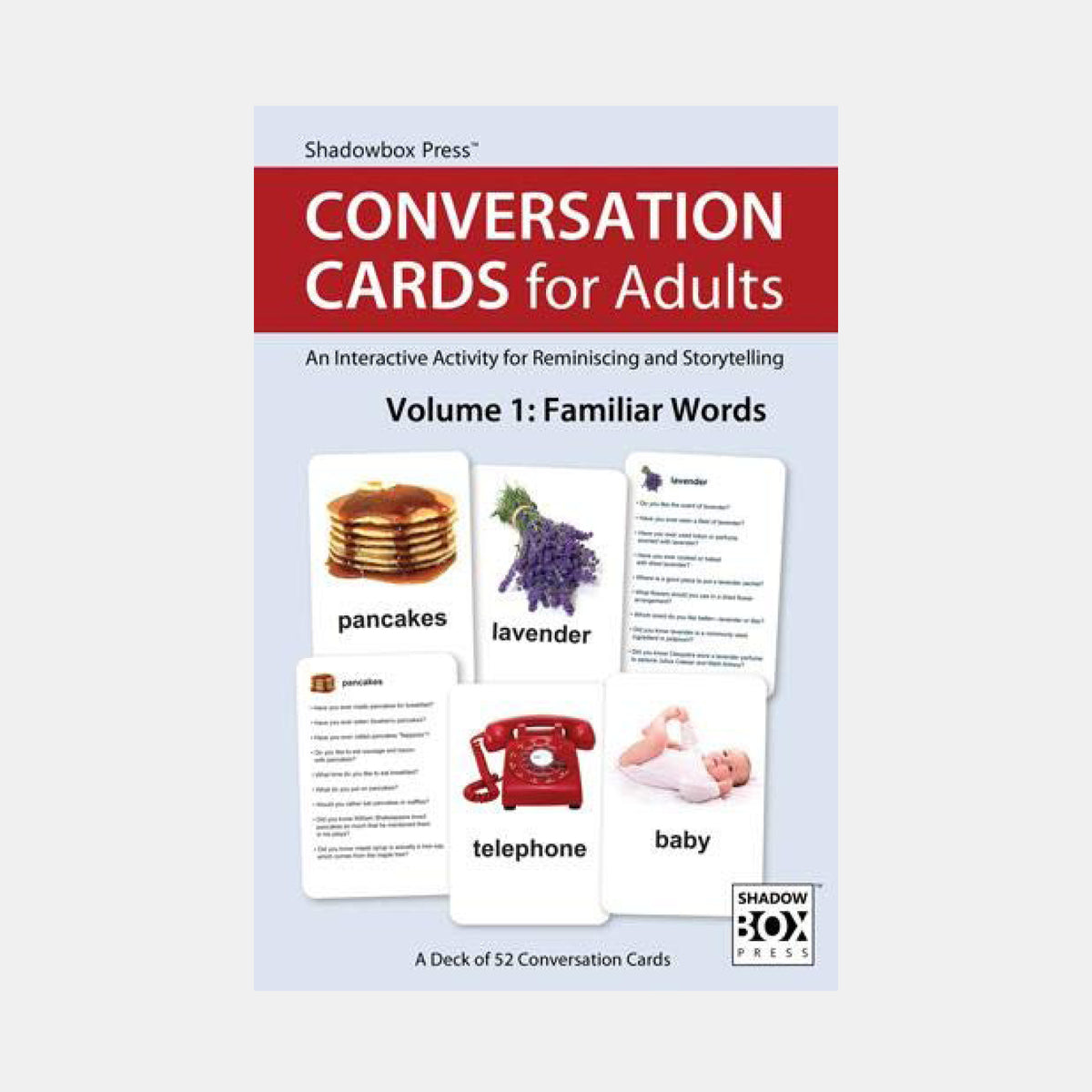 Conversation Cards for Adults Vol. 1, Shadowbox Press