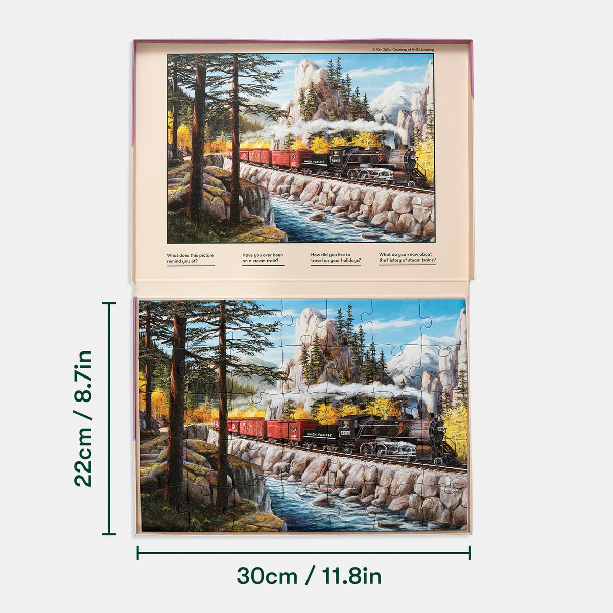 Casse-tête adapté Train à vapeur, vue 4