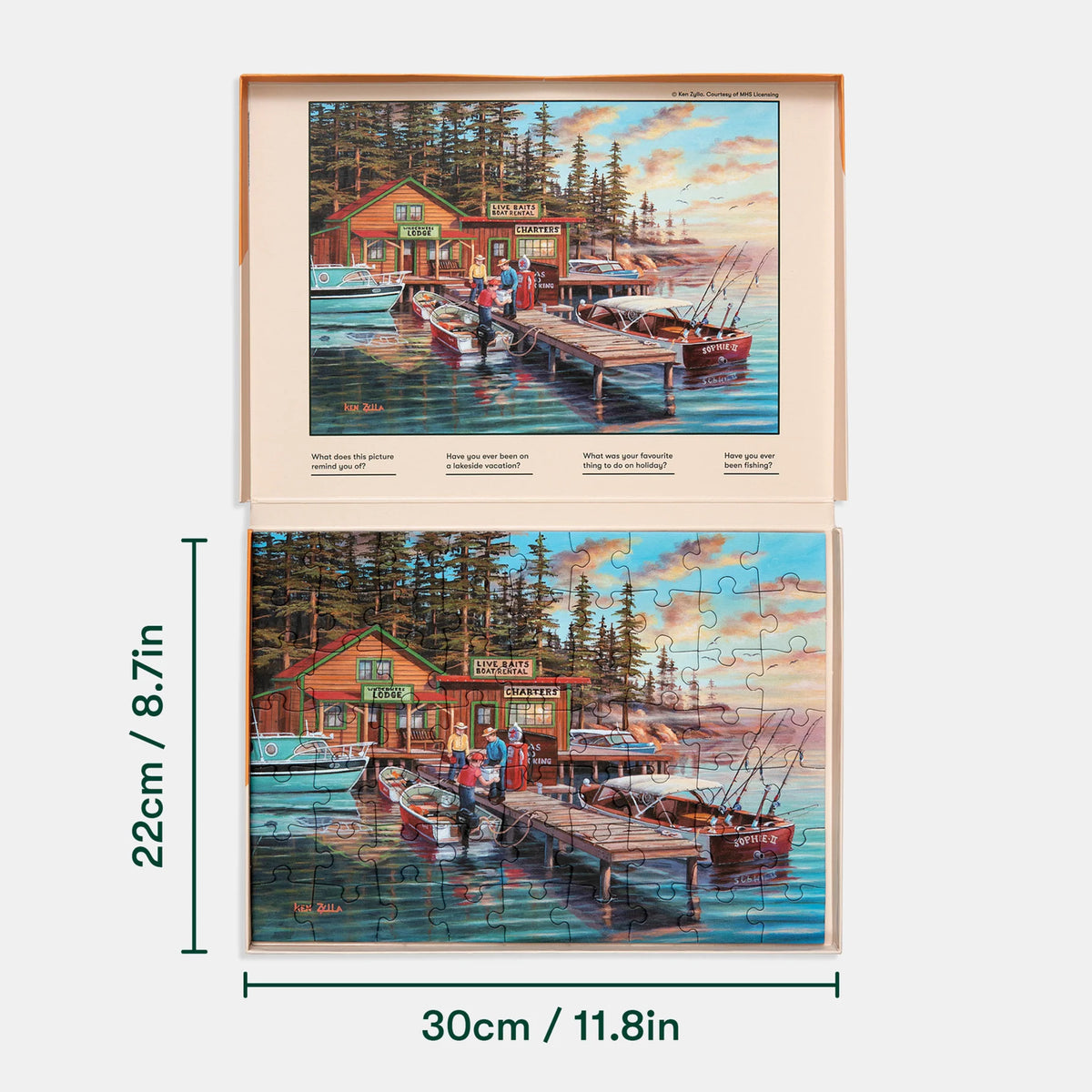 Casse-tête adapté Vacances au lac, vue 4