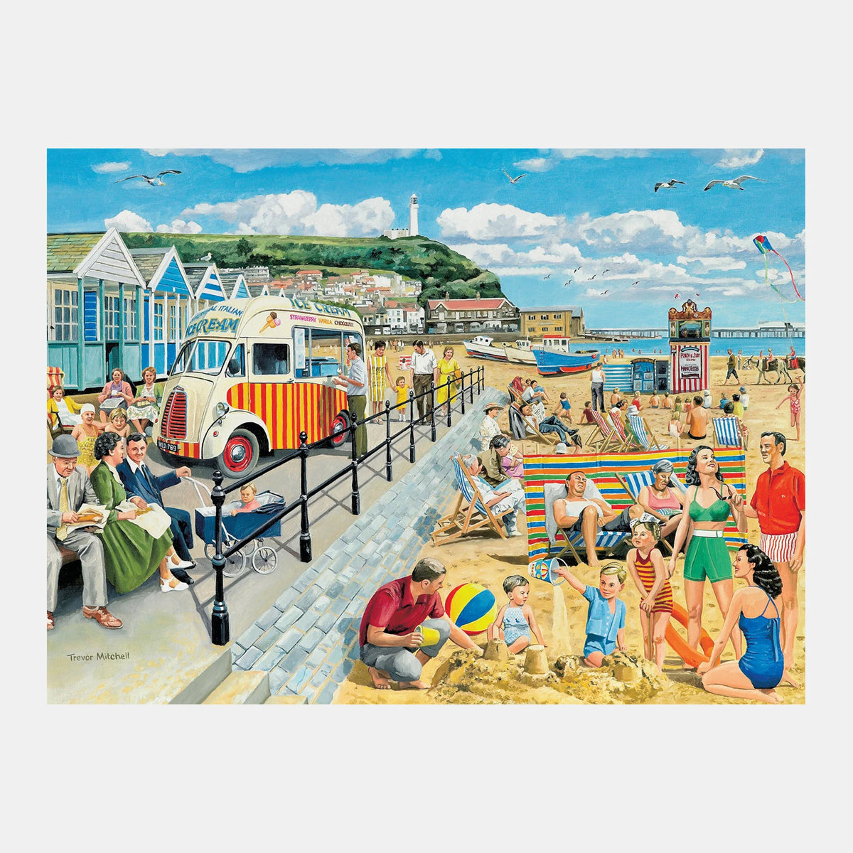 Casse-tête adapté Nostalgie à la plage, vue 3