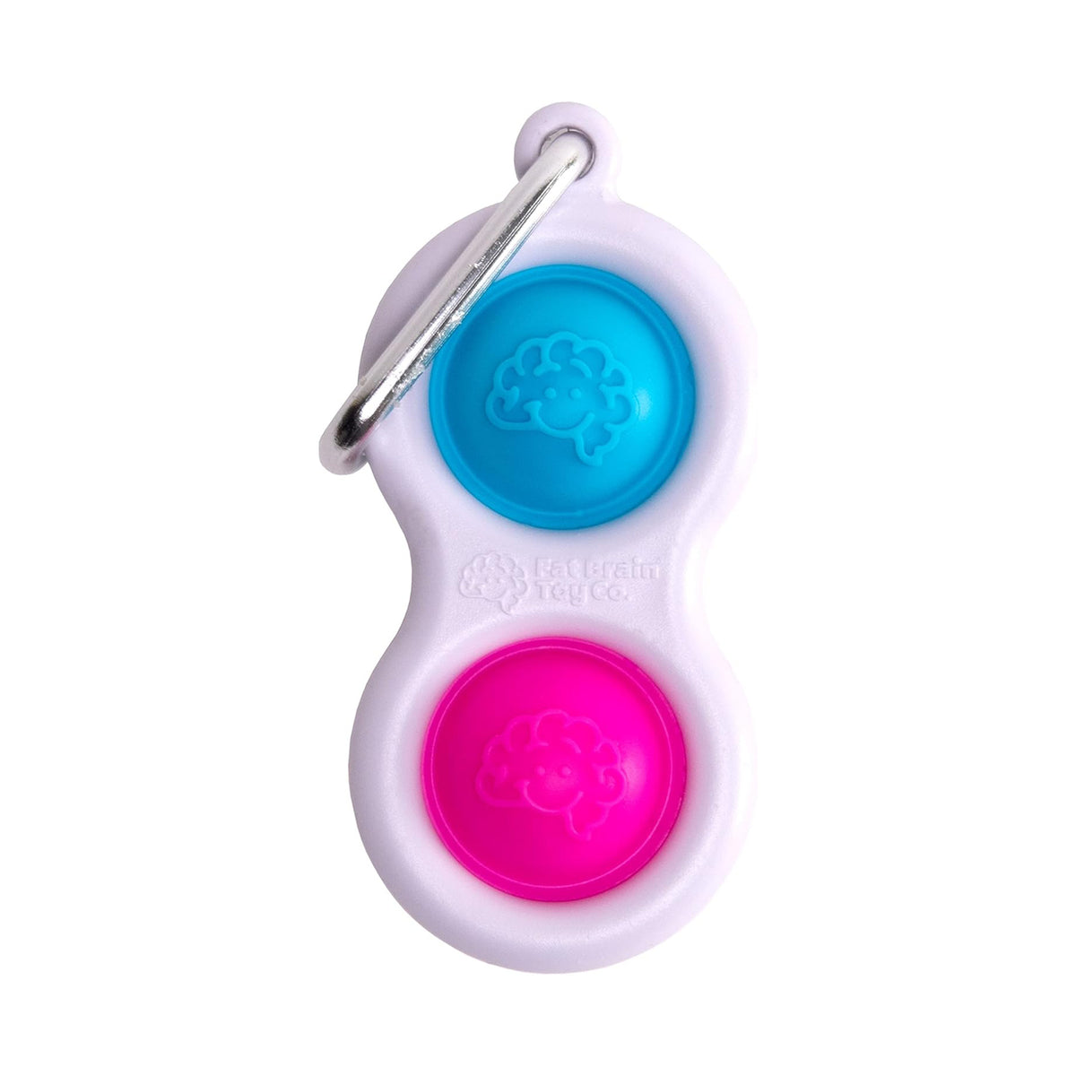 Fidget miniature Simp Dimpl avec mousqueton