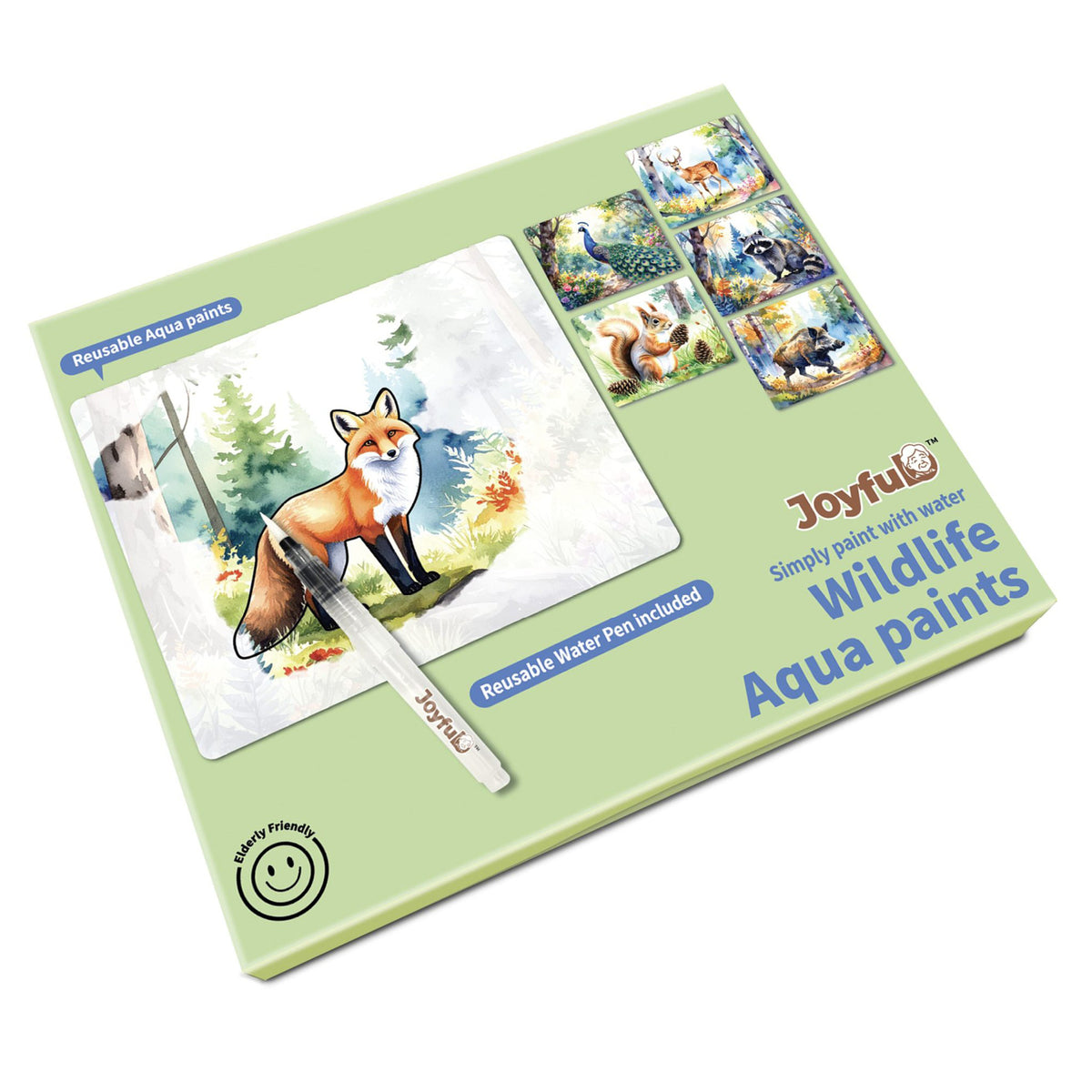 Peinture à l'eau Animaux sauvages, Joyful