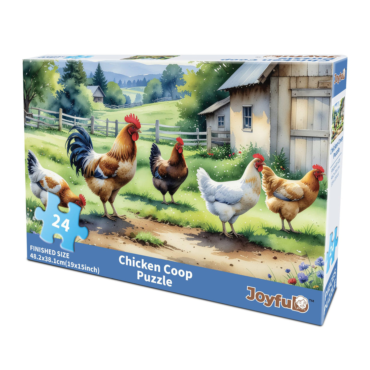 Casse-tête ferme 24 morceaux, Joyful