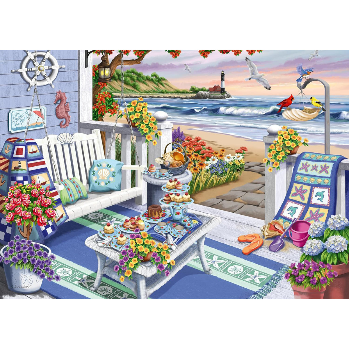 Casse-tête Goûter bord de mer, vue 3