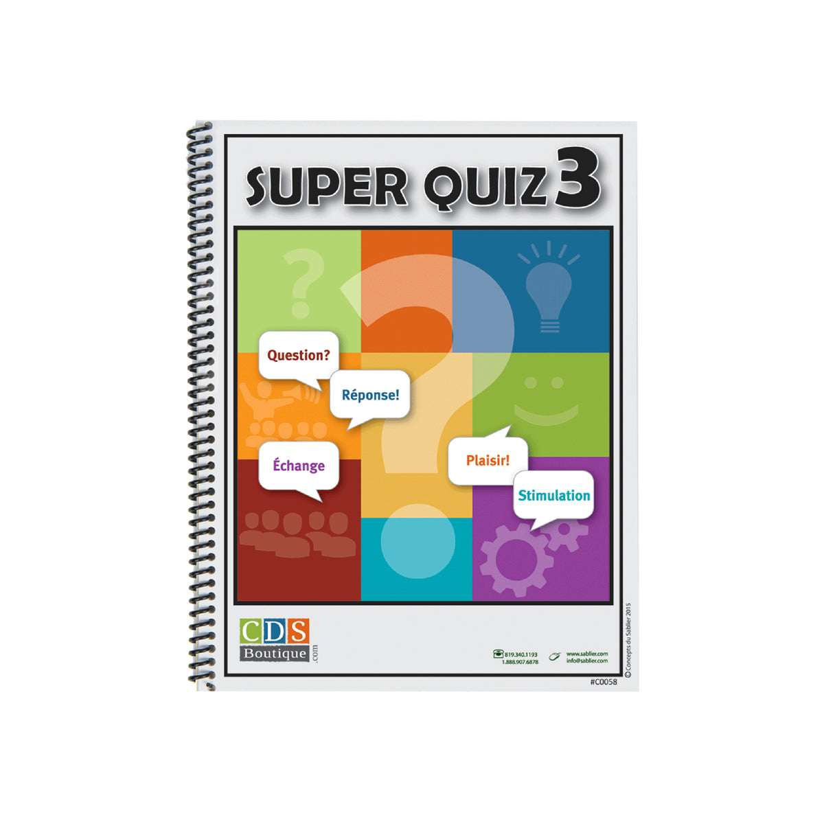 Cahier Super Quiz 3, version française