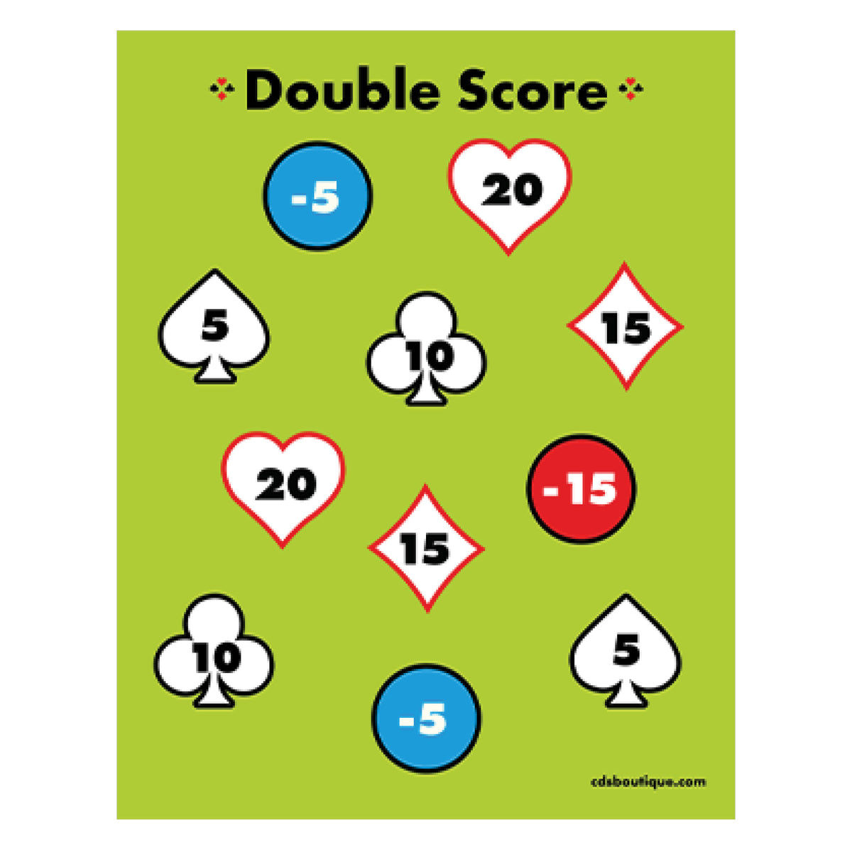 Cible réversible Score 100, vue 3