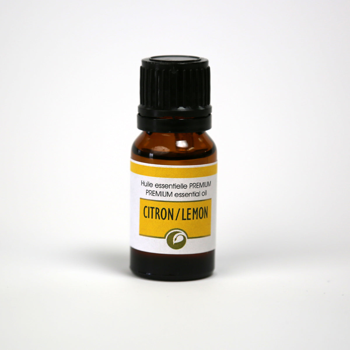 Flacon d'huile essentielle de citron