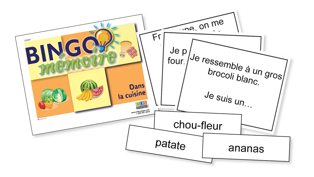 Bingo-Mémoire Dans ma cuisine