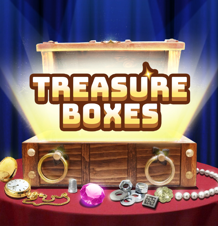 Jeu Treasure Boxes - Obie jeu de découverte pour aînés - Eyeclick