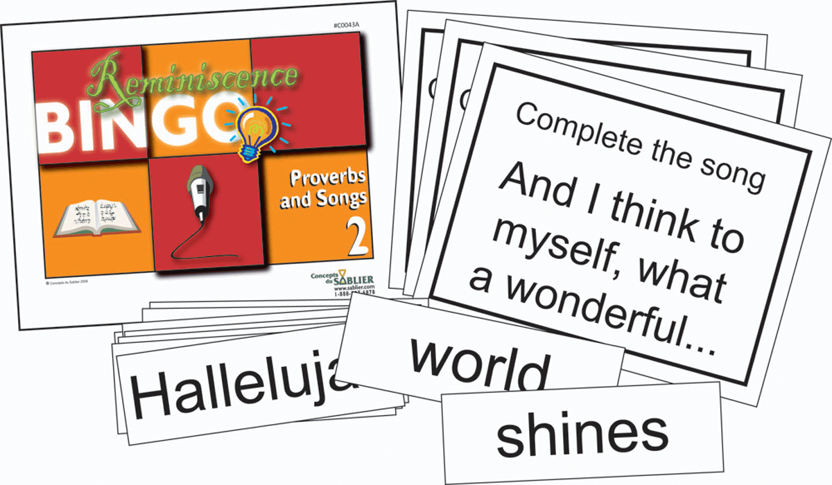 Bingo-Mémoire Proverbes et chansons, vue 4