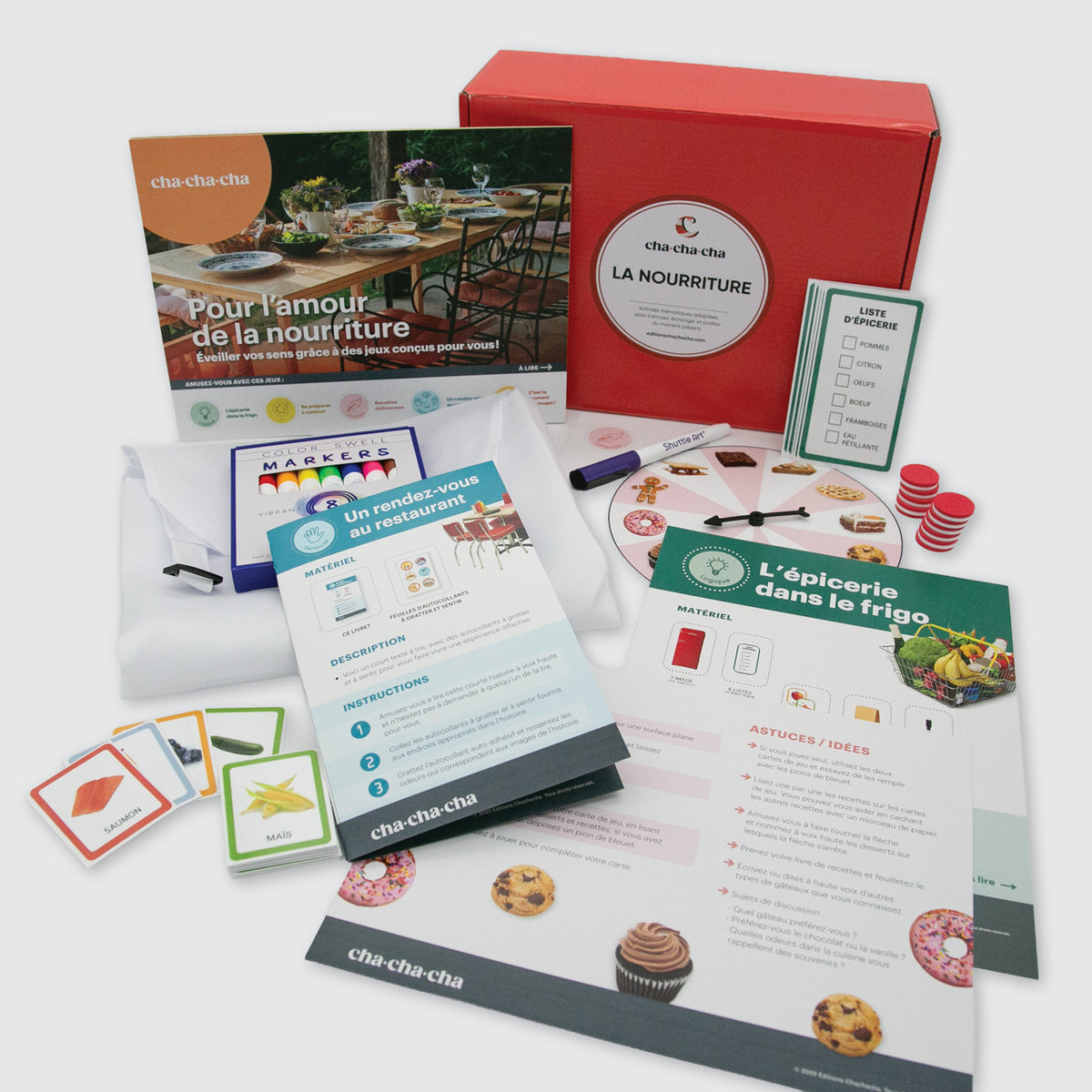 Coffret d’activités individuel - Pour l’amour de la nourriture