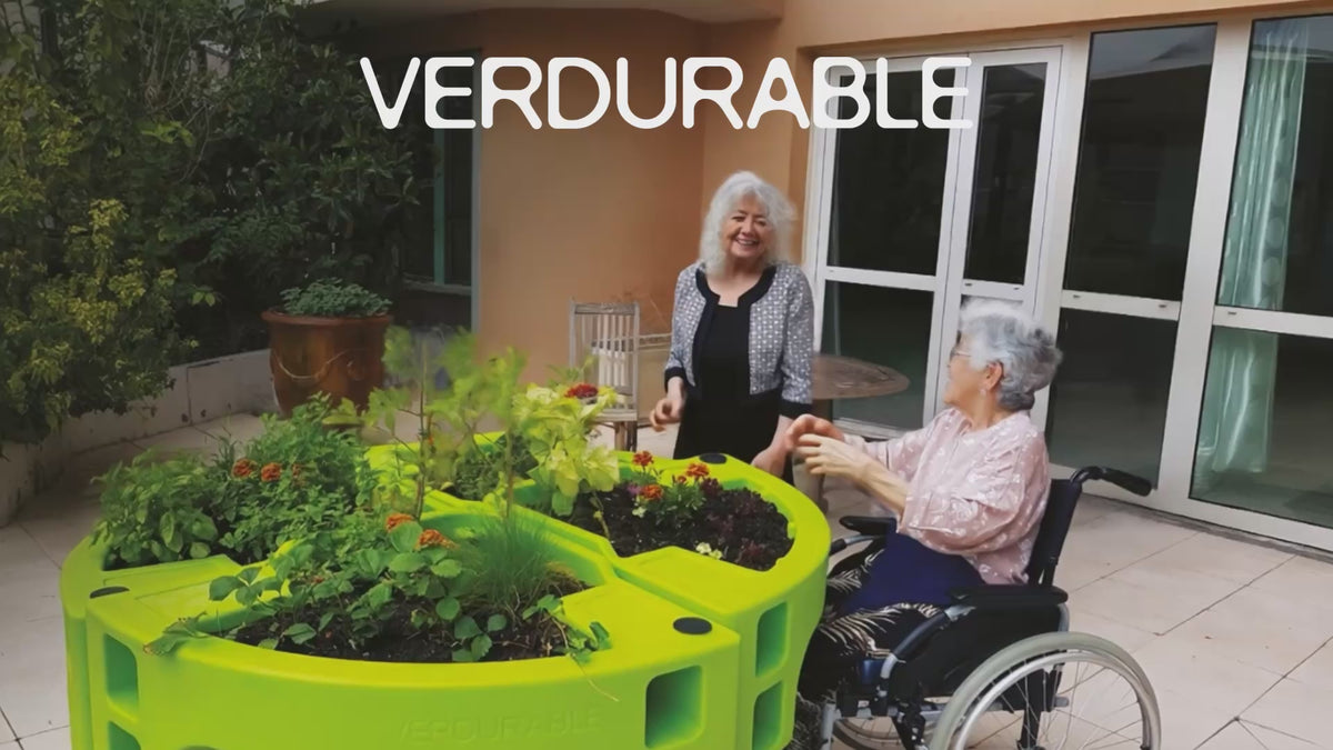 Charger la vidéo: Jardinière Hortense Essentiel (Verte)