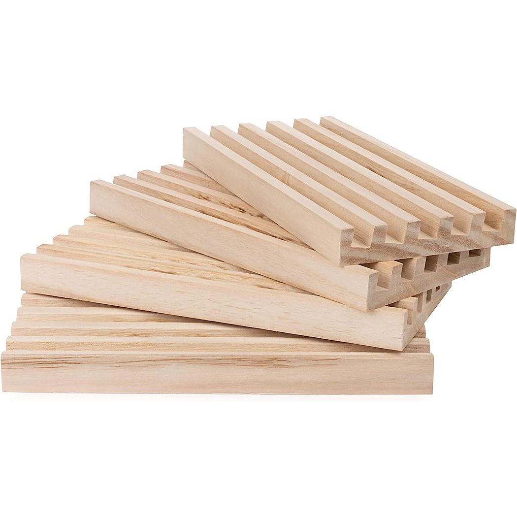support à dominos en bois